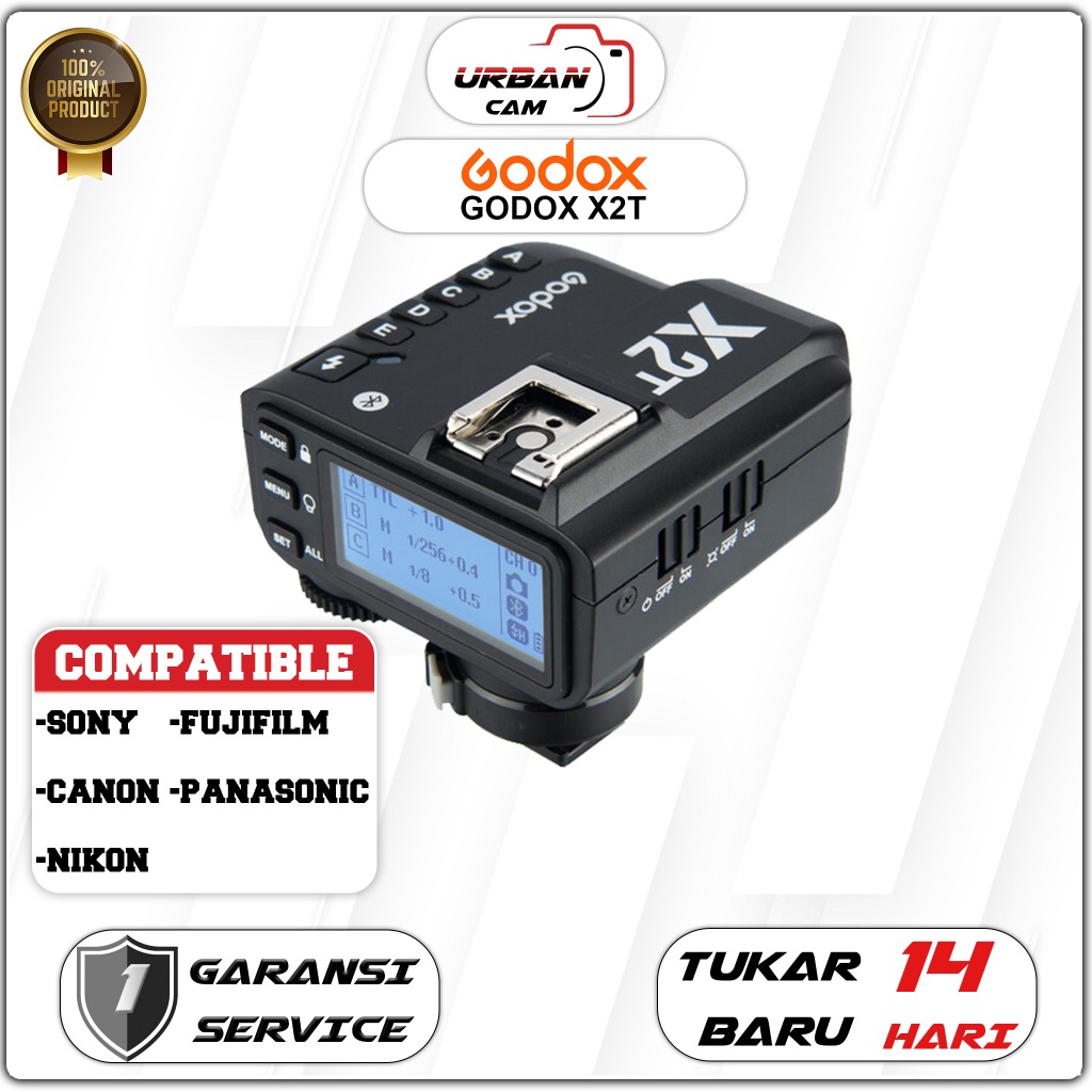 Godox X2T 2.4 GHz TTL Wireless Flash Trigger / Godox X2 T / Godox X 2 T / Godox X 2T