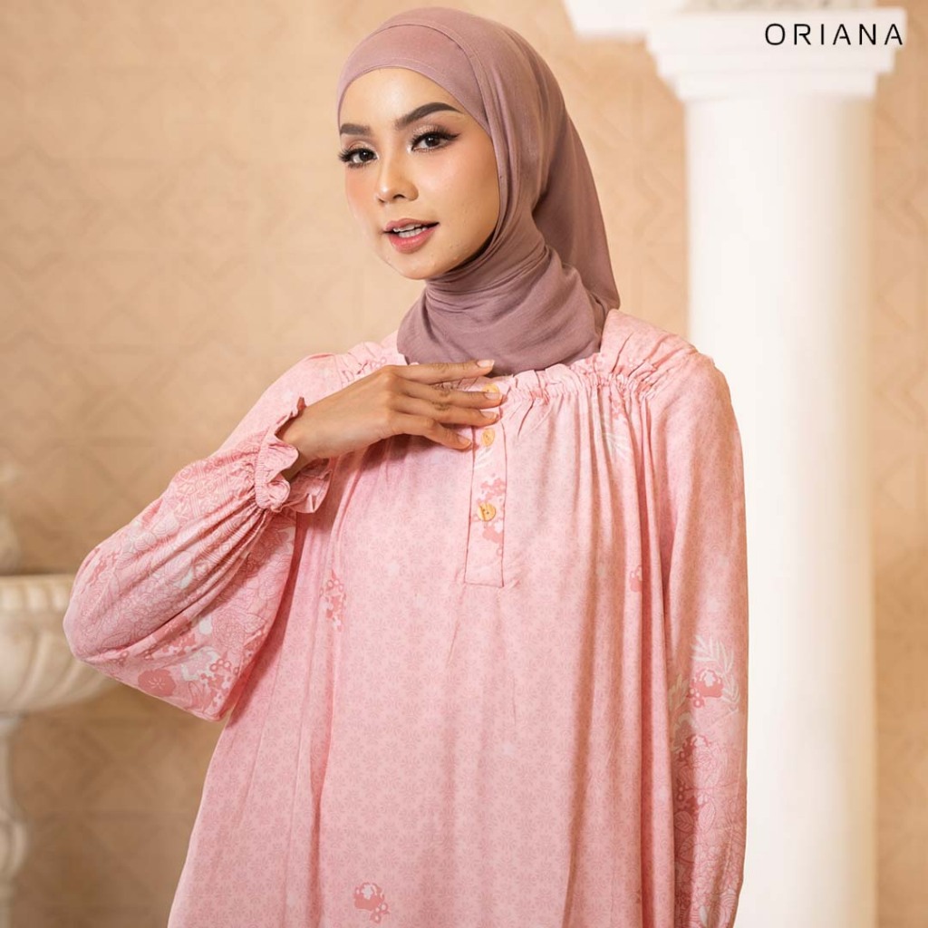 ORIANA - Long Dress CARMELLA Daster Gamis Panjang Collection | Daster Gamis HIjab Friendly Adem