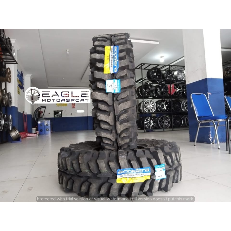BAN PACUL TIPE ACCELERA BADAK EXTREME 35X12.5 RING 15 BUAT MOBIL TERANO JEEP LAND CRUISER TAFT FEROZ