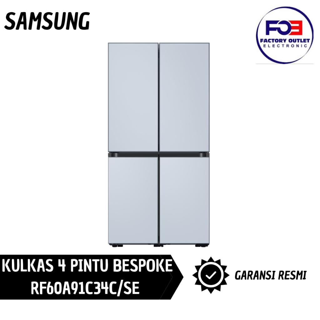 SAMSUNG KULKAS 4 PINTU BESPOKE - RF60A91C34C/SE - DEFECT