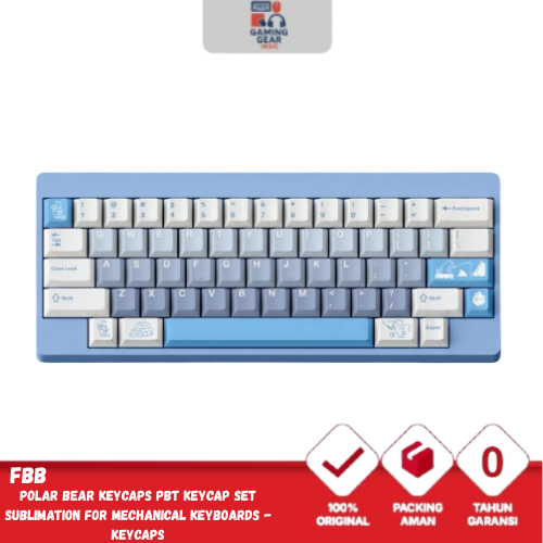 FBB Polar Bear Keycaps PBT Keycap Set Sublimation for Mechanical Keyboards - Keycaps