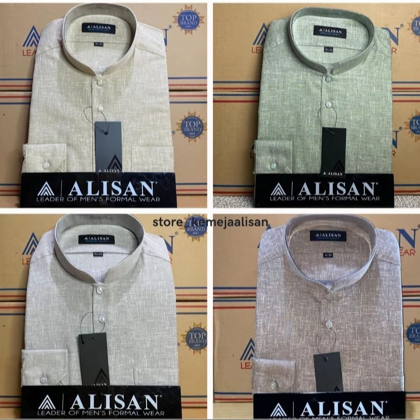 KEMEJA ALISAN KOKO POLOS LENGAN PANJANG