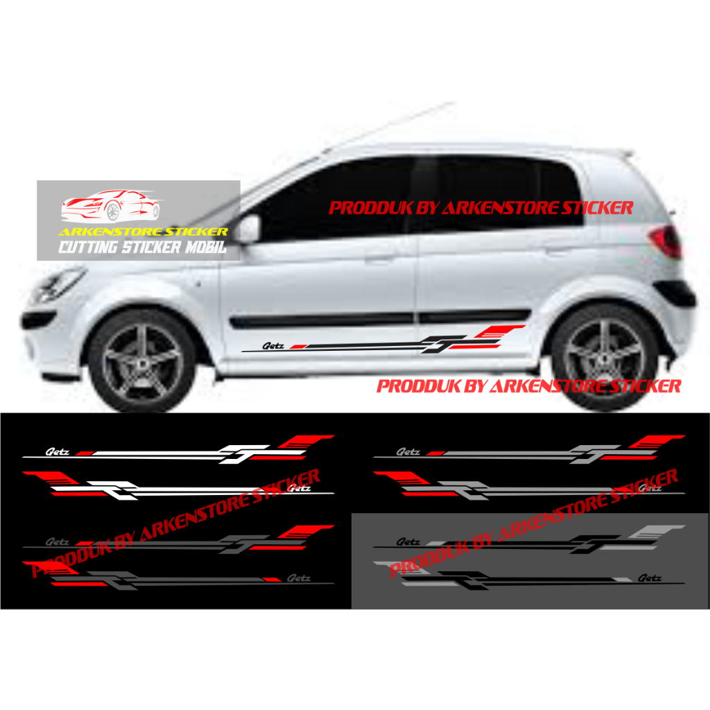Stiker mobil getz sticker cutting stiker list sporty mobil hyundai getz
