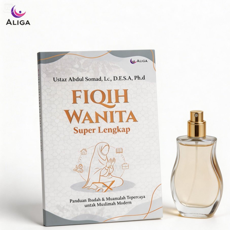 Buku Fiqih Wanita Super Lengkap 100% Original Karya Ustaz Abdul Somad, Lc. - Bonus Parfum