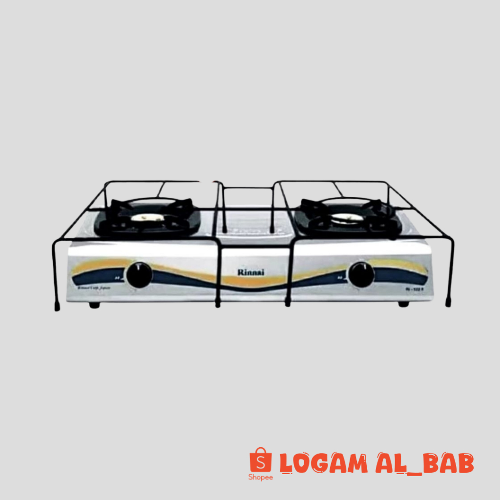 Tatakan Kompor Gas Behel Double Standar || Dudukan Panci Dua Tungku Pengaman Kompor Besi Tebal Rak D