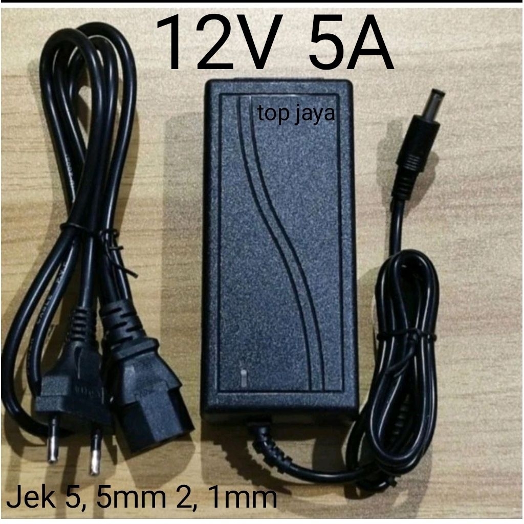 Adaptor power supply dc 12 volt 10 ampere LED strip ponmpa air cctv 10a 12v 12 v mahal original murn