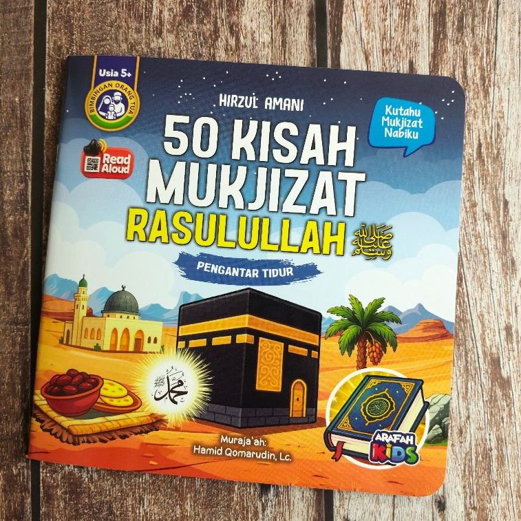 Buku Anak Islami - Cerita Pengantar Tidur : 50 KISAH MUKJIZAT RASULULLAH Untuk Anak - Soft Cover Pus