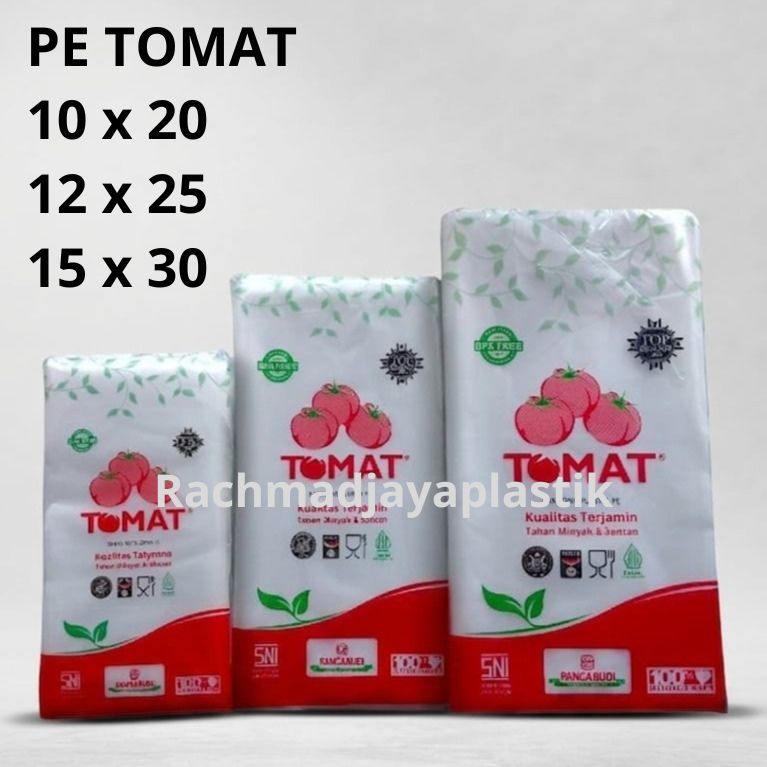 Plastik PE Tomat Ukuran 1/4, 1/2, dan 1 kg Ecer ? Grosir