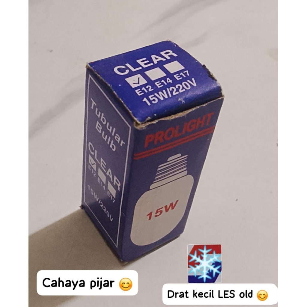 lampu kulkas drat kecil