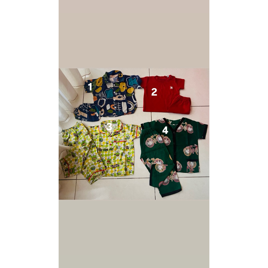 piyama/ baju tidur anak laki-laki preloved