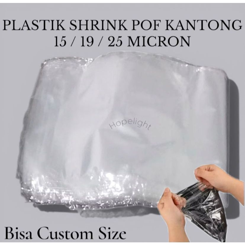 Plastik Shrink POF 25 Micron / Plastik Segel / Plastik Segel Packaging Dus HP Parcel Makanan Bisa Cu