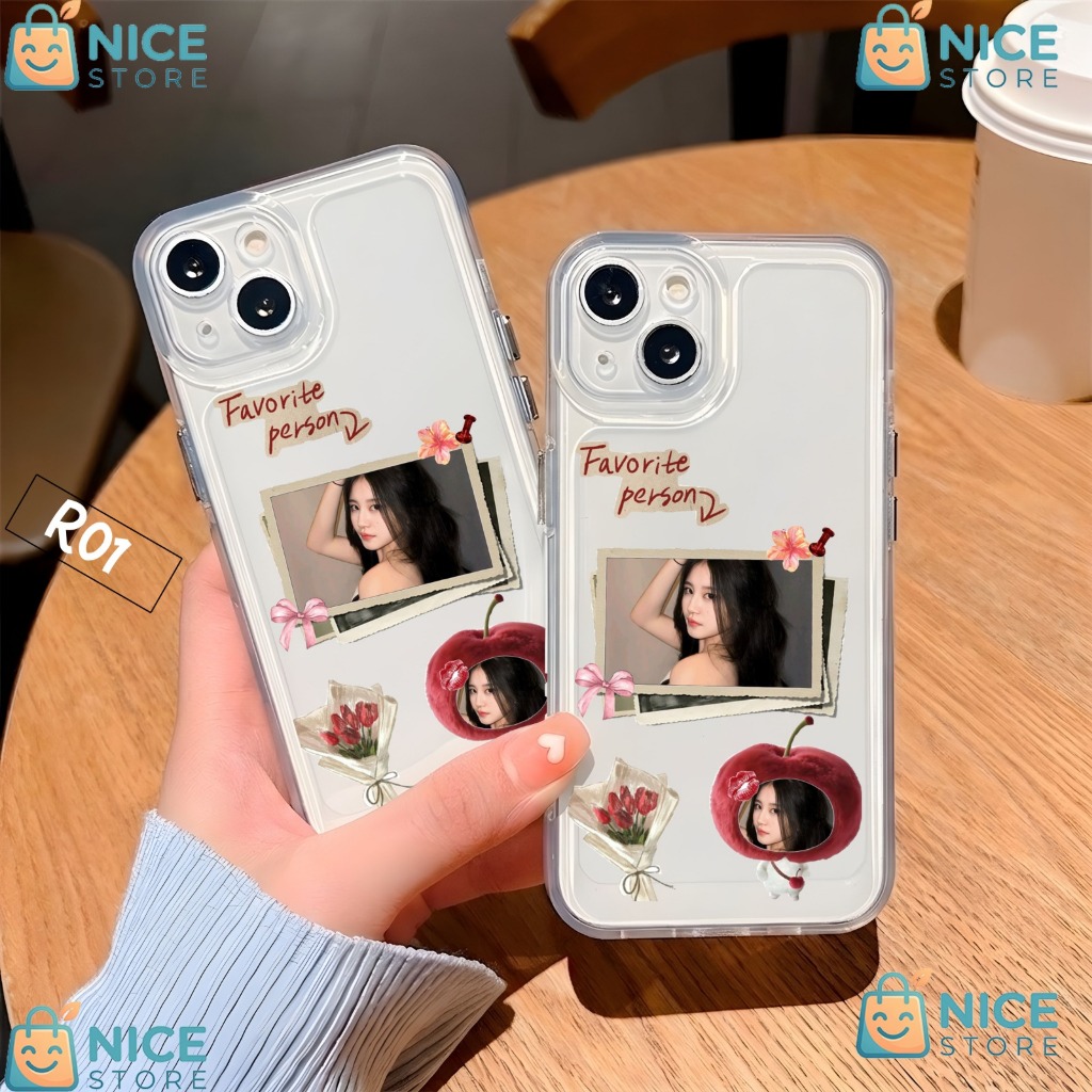 Custom Foto Case Aesthetic Request Model Foto Sendiri Custom Case Bening Cover Casing Hp RK02