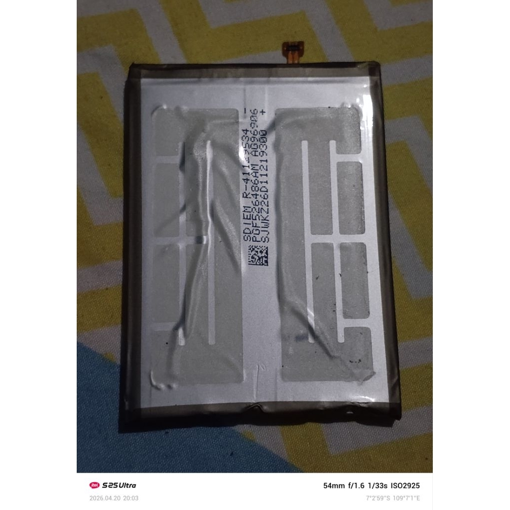 Baterai Samsung a12 original bekas copotan