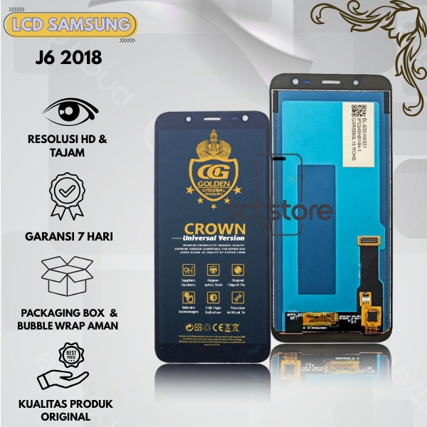 LCD TOUCHSCREEN SAMSUNG J6 2018 / J600 / J600G / J600F / A6 2018 / A600 / A600F ORIGINAL FULLSET COM