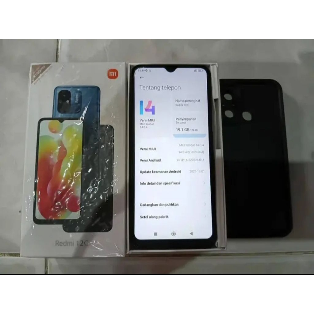 Xioami Redmi 12c Ram 4/128 gb Second Berkualitas