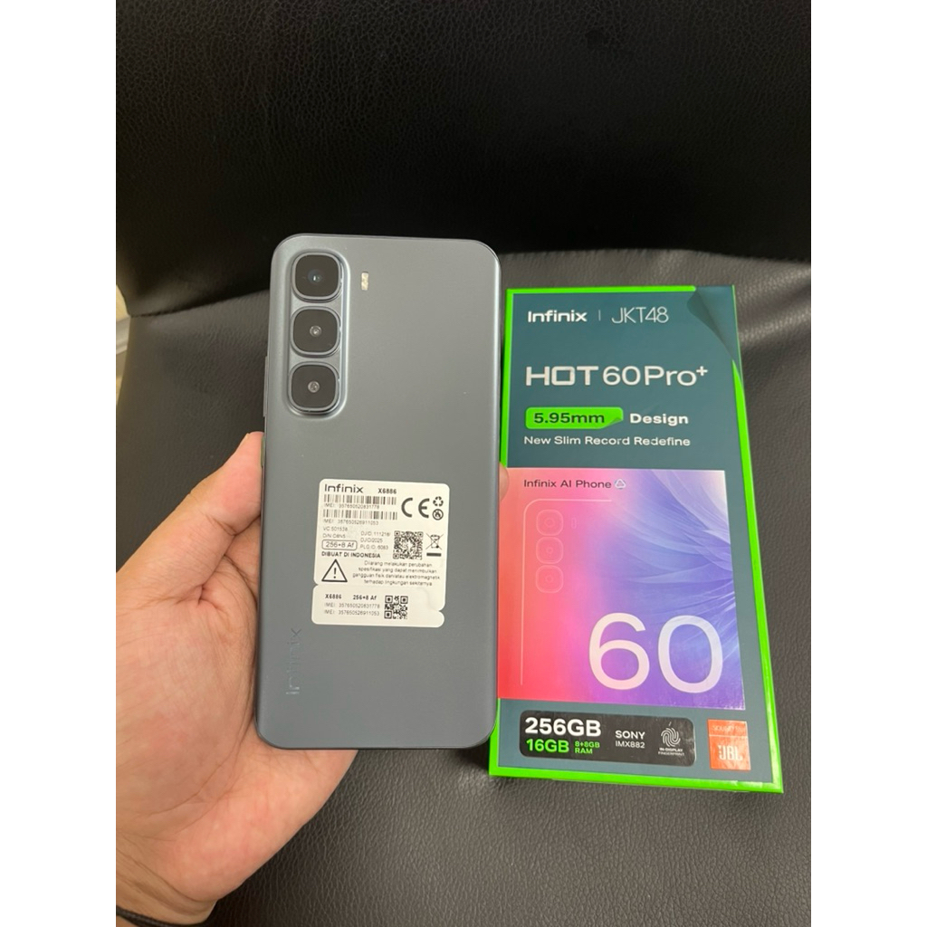 Infinik hot 60 pro plus 8/256gb second siap pakai
