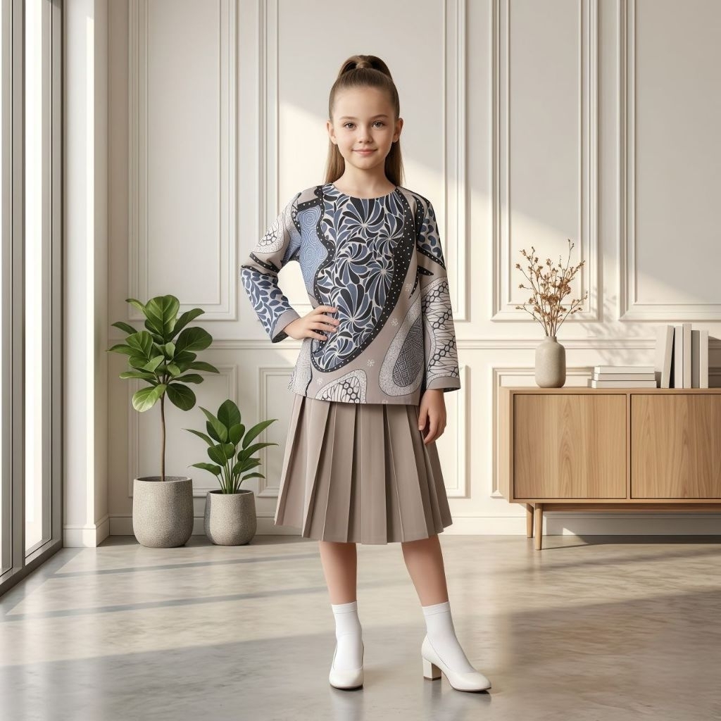Batik Anak Perempuan || Atasan Batik anak Perempuan || Batik anak