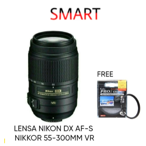 LENSA NIKON DX AF-S NIKKOR 55-300MM 1.4.5-5.6 G ED VR