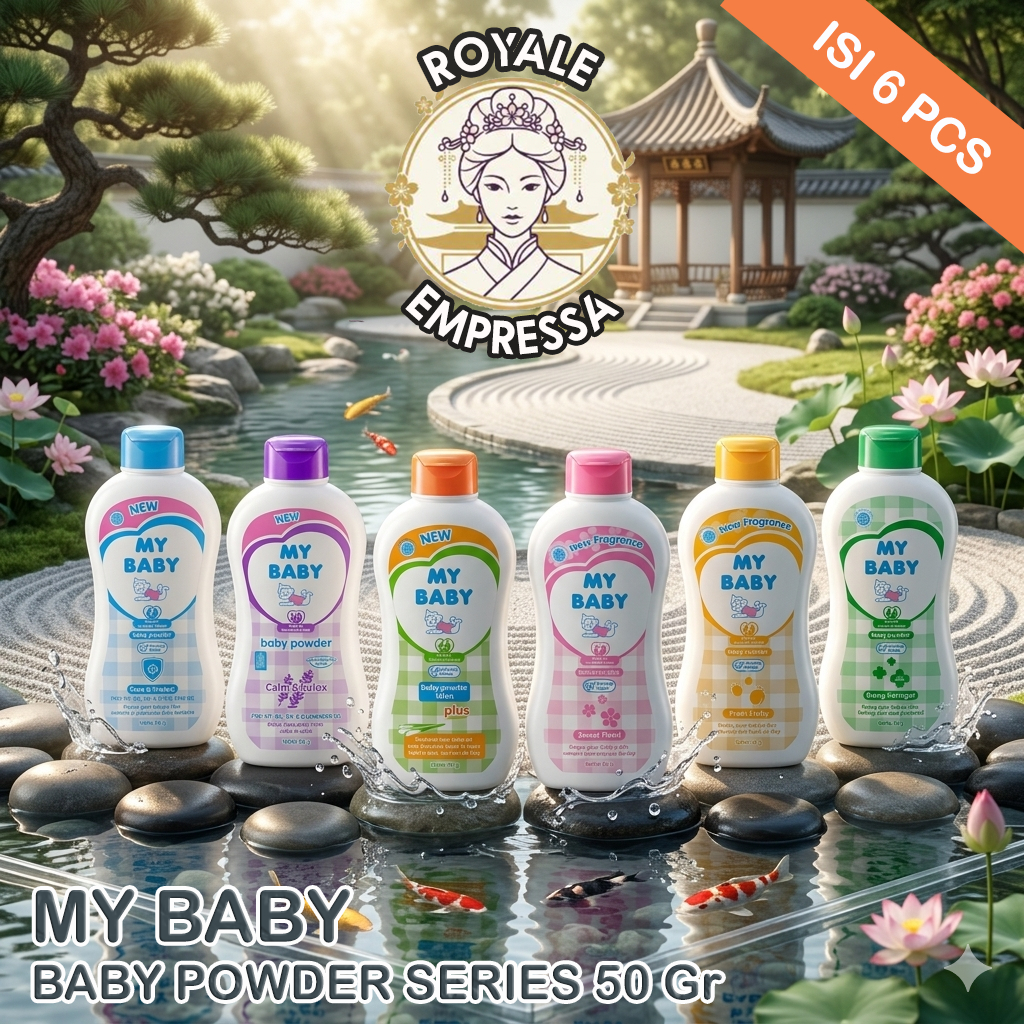 MY BABY BEDAK/ powder 50gr (PAKET ISI 6 PCS)