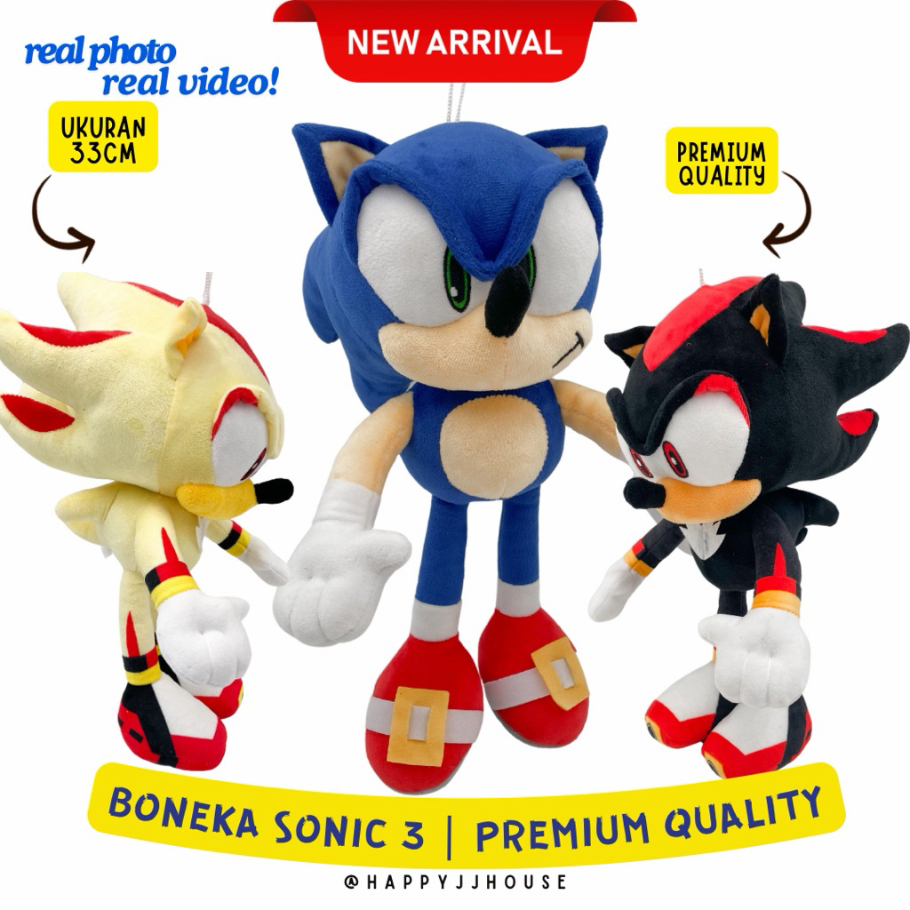 [HAPPYJJ]BONEKA PREMIUM SONIC REAL (REUPLOAD)