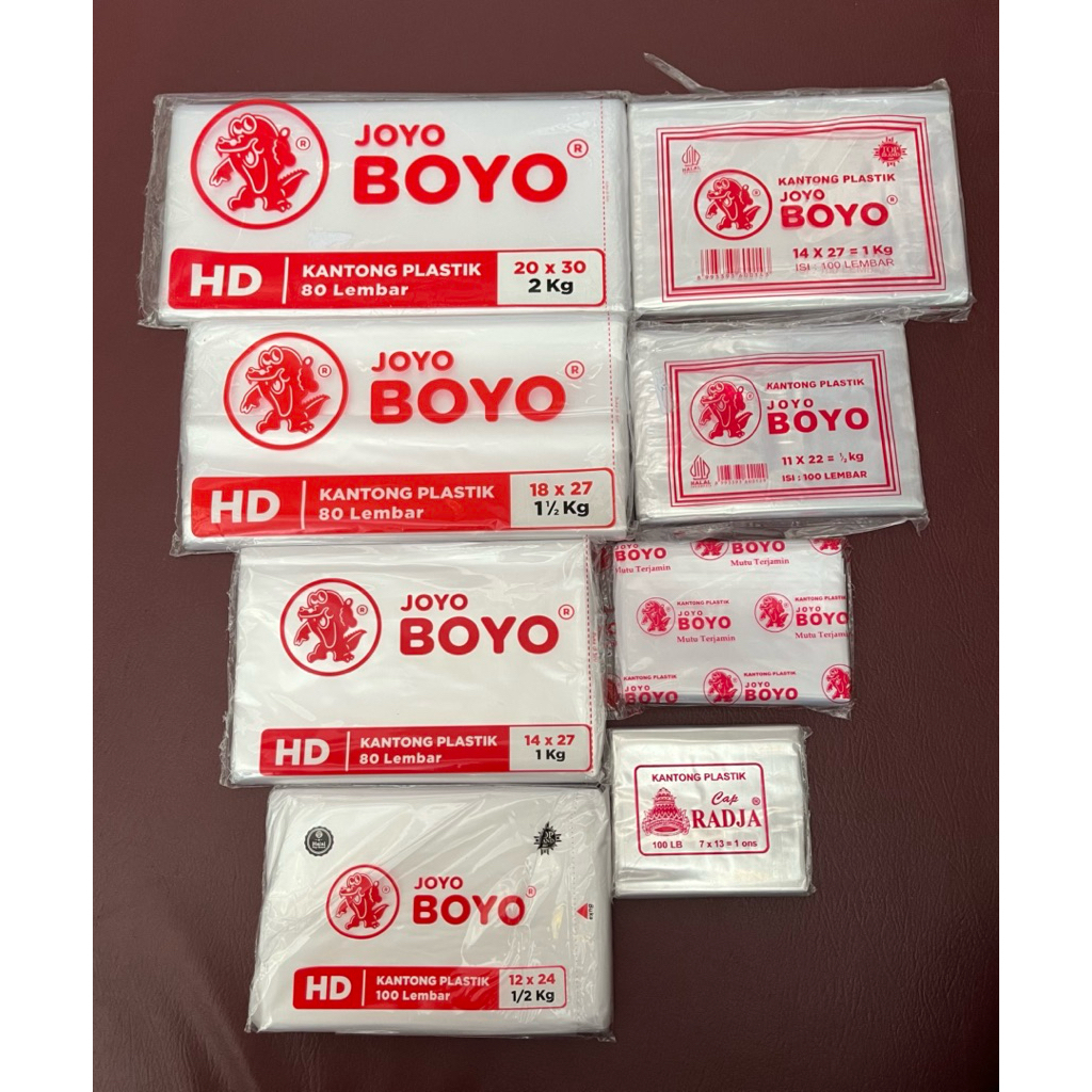 Plastik JOYO BOYO Tebal, Tahan Panas, Cocok untuk Makanan