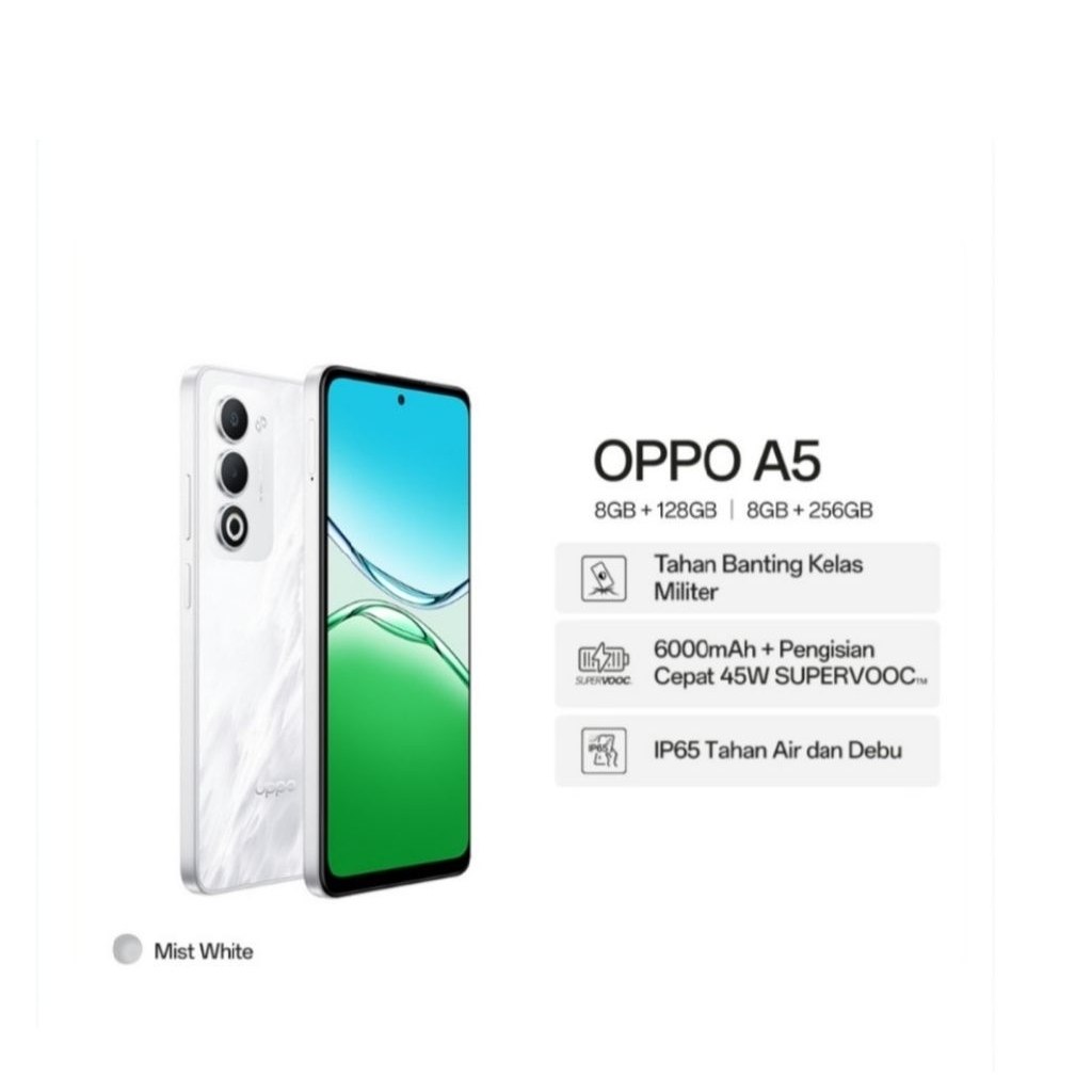 HP OPPO A5 8/128 | 8/256 GB - NEW HP OPPO A5 4G SUPORT NFC GARANSI RESMI