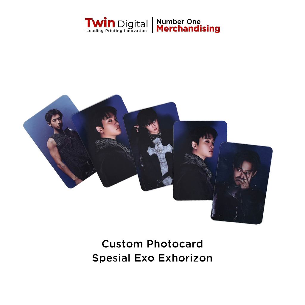 Twindigital Photocard Spesial EXO Exhorizon Premium - PC Foto Polaroid Bias Carat 2 Sisi Freebies