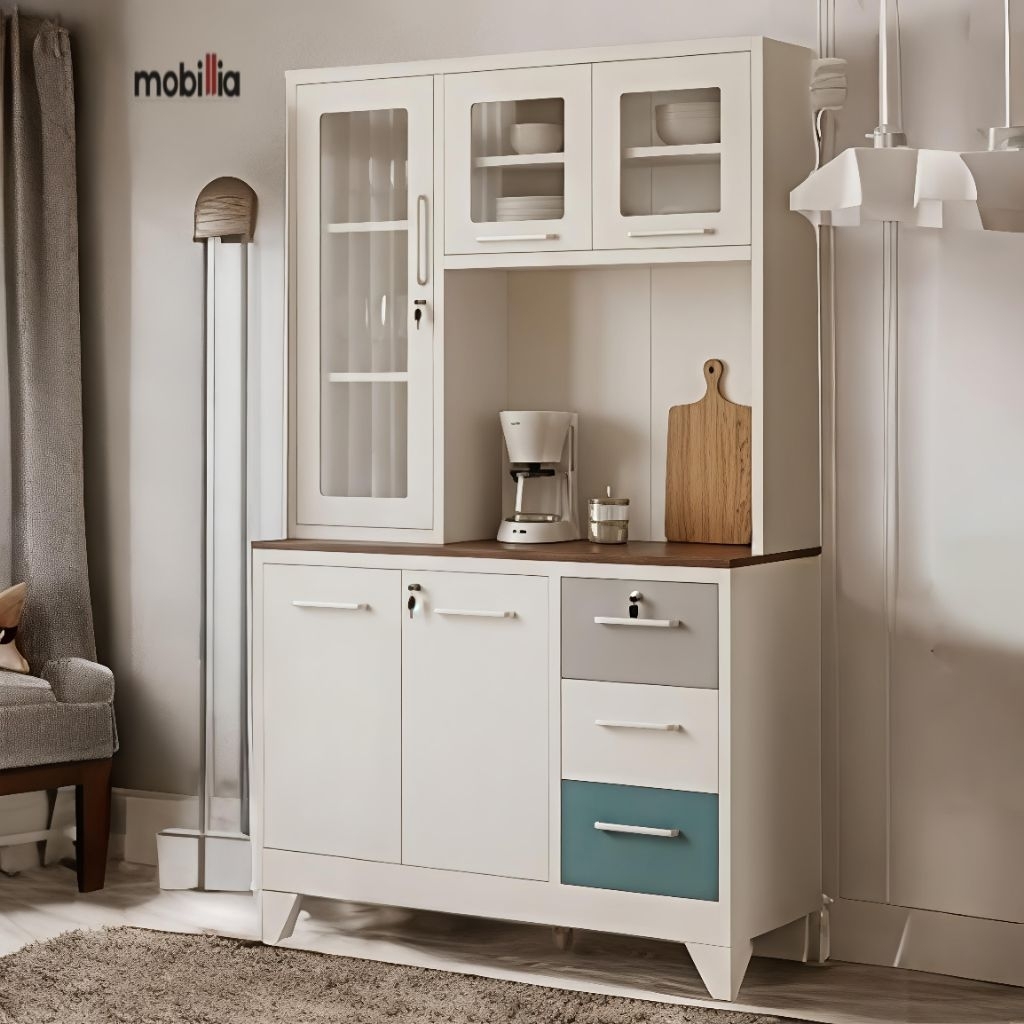 lemari sayur besi rak dapur kitchen set besi
