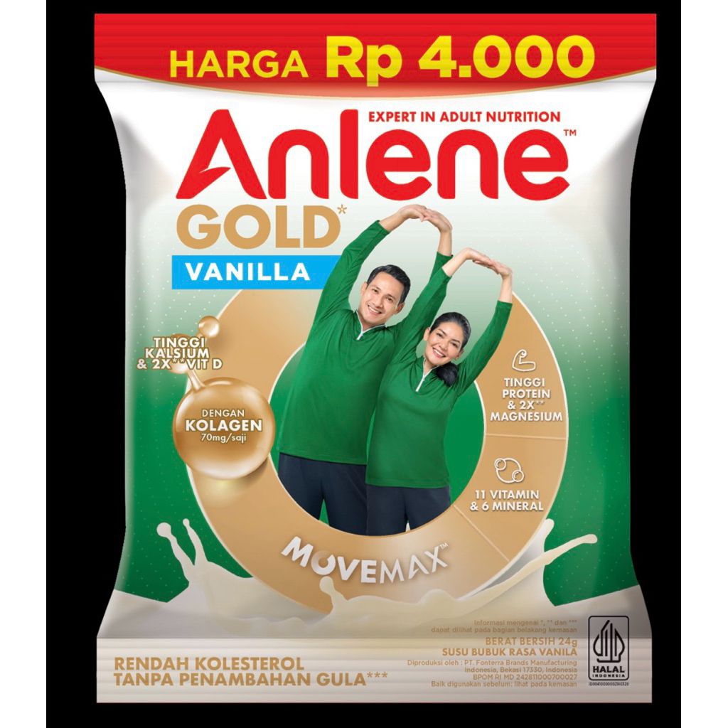 SUSU ANLENE GOLD SACHET RENCENG (1SACHET)