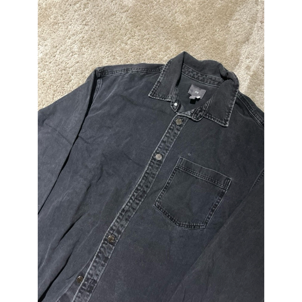H&M, Black denim, Jacket