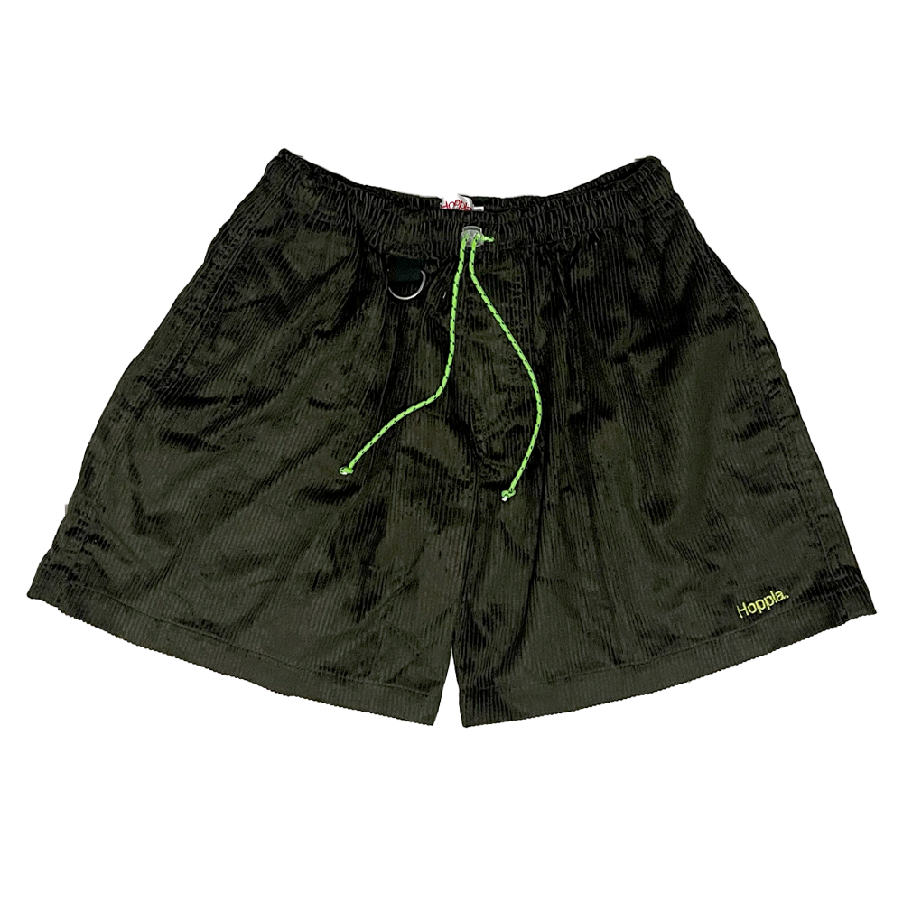 Hoppla | Corduroy Short Pants Seaweed | Celana Corduroy hijau | Celana Santai