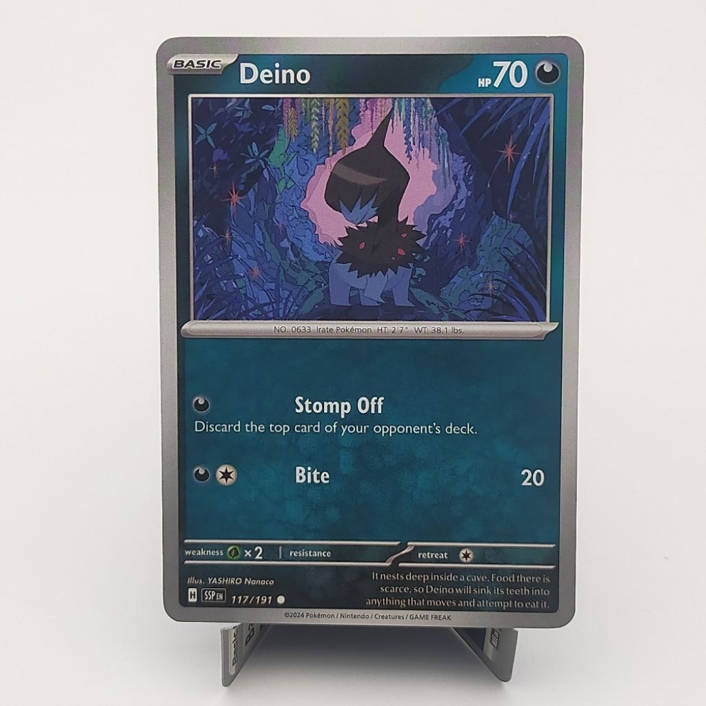 Kartu TCG Pokemon EN Original Deino SSP 117/191