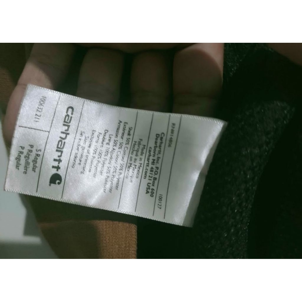 hoodie ziper carhartt rain defender 100%original