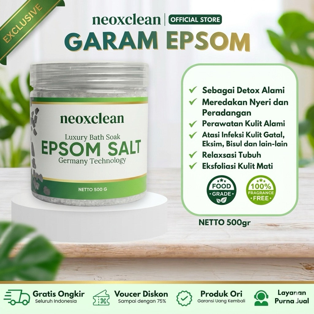 Epsom Salt / Garam Epsom / Garam Inggris / Garam Rendam Kaki