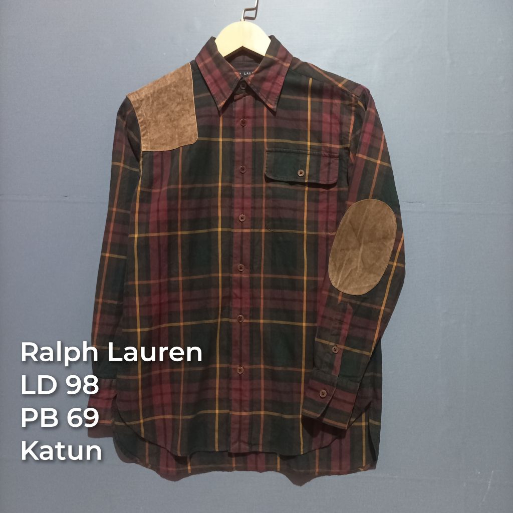 Kemeja Lengan Panjang Slim Fit Branded RL Ralph Lauren| Second Brand Lokal