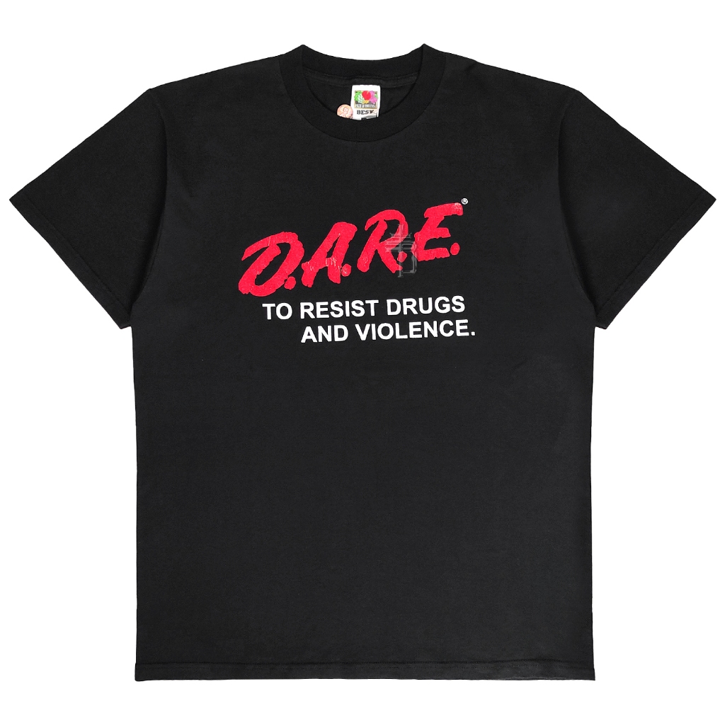 Vintage DARE Program Tee 90s Fruit of the Loom BEST Graphic Shirt