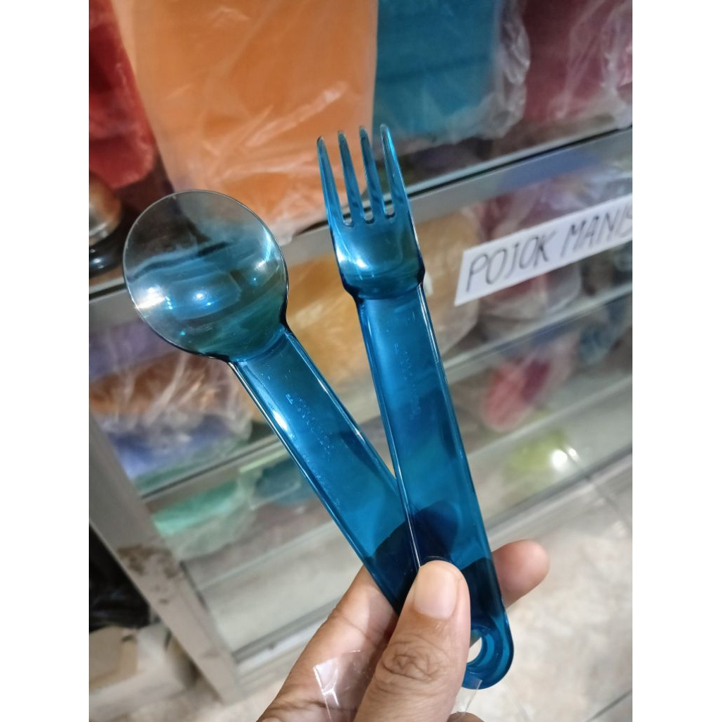 Promo sendok garpu makan kristal  tuperware set ( 2 pcs)