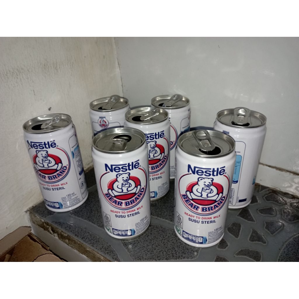 kaleng bekas susu bear brand untuk kerajinan