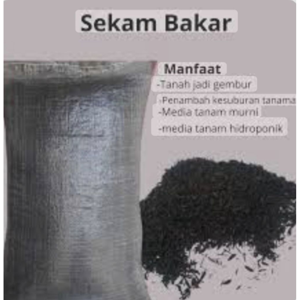 Sekam Bakar Karungan Media Tanam Anggrek - Sekam Mateng Sekam Bakar Karungan Media Tanam Kaktus