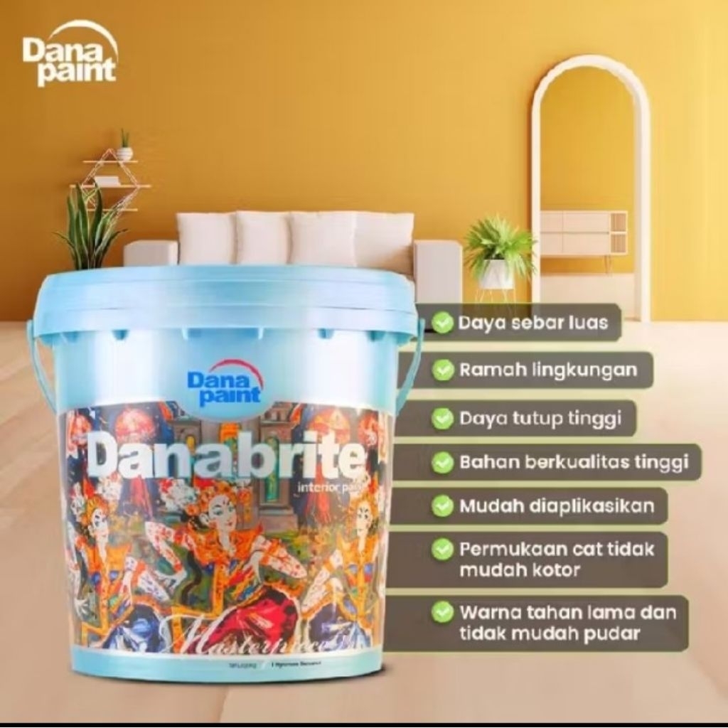 Danapaint Danabrite Cat Tembok Interior 5 Kg