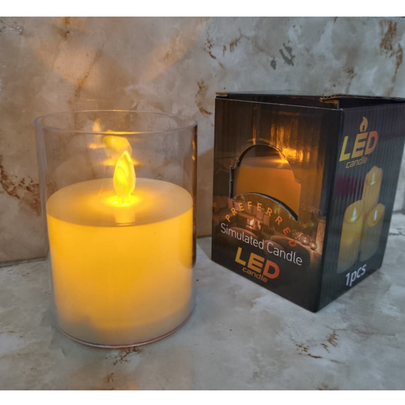 lilin led goyang Gelas / smokeless elektric candle lilin led elektrik