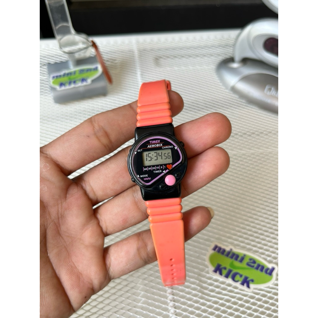 Rare Vintage TIMEX AEROBIC Digital Watch, jam Timex Vintage