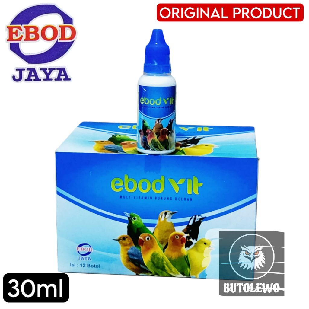 Ebod Vit 30ml Original Multivitamin Untuk Burung Ocehan