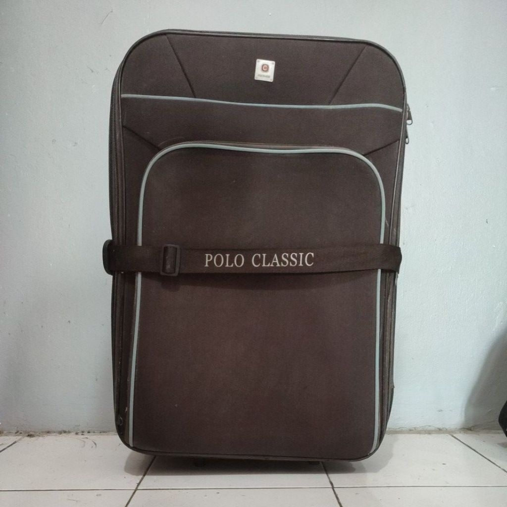 Preloved Koper 26 Inch Polo Classic Kain Coklat
