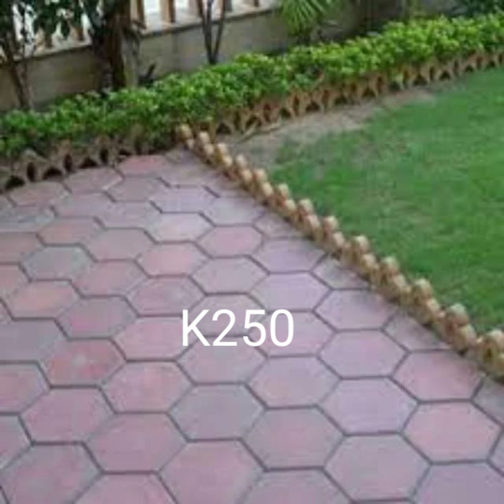 Paving block hexagon / segi enam 20X20 tebal 6 cm  harga per M2