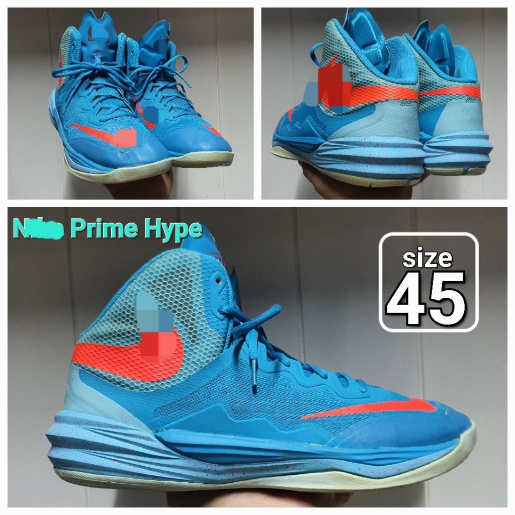 Sepatu Basket Prime Hype Blue size 45 Seken