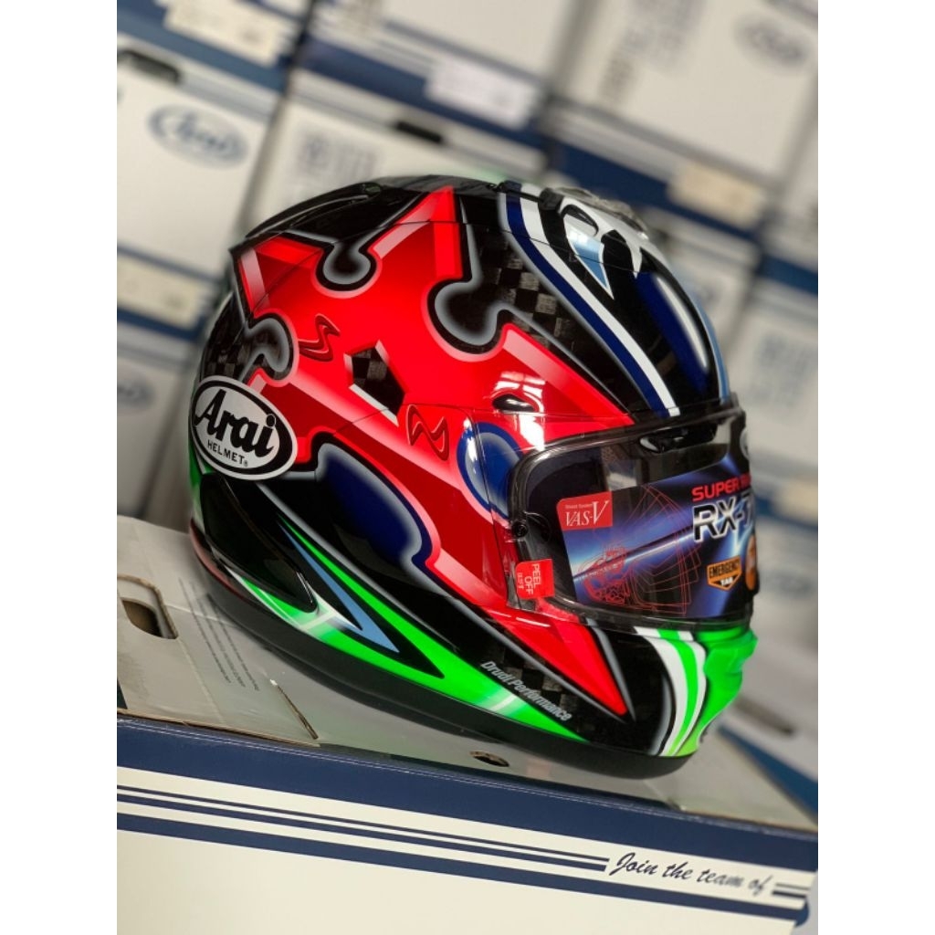 HELM ARRAI SRC CARBON NAKANO GREEN MADE IN JAPAN