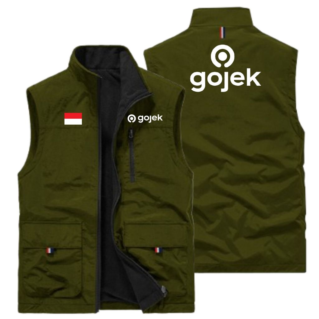Rompi Driver Gojek!!! Rompi Gojek Hiking, Rompi Gojek Taslan, Rompi Gojek
