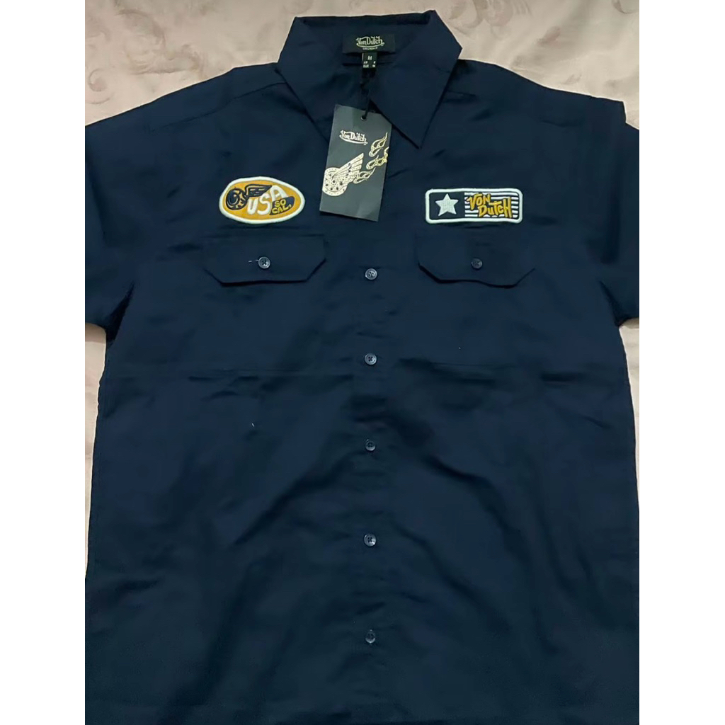 Kemeja Von Dutch Navy Blue