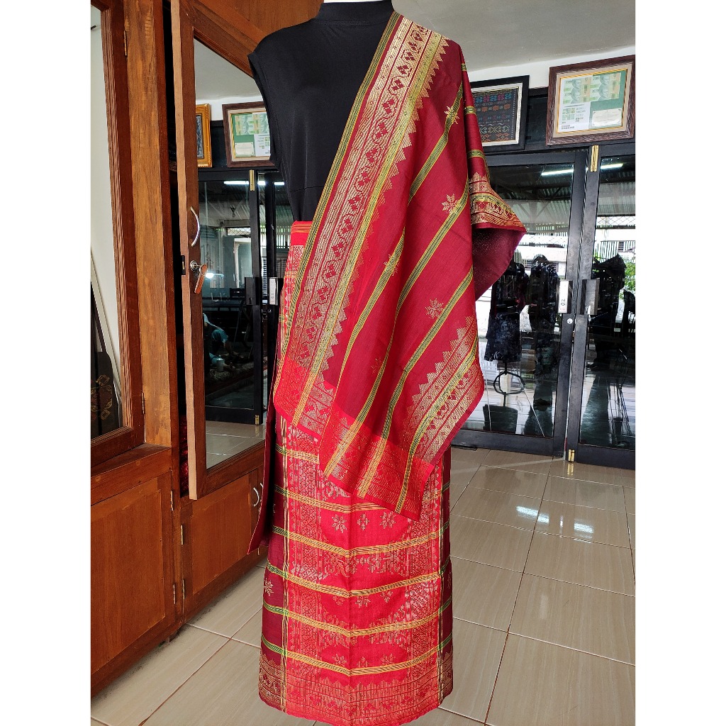 Setelan Songket Bundo Kanduang Bahan Katun Viscose